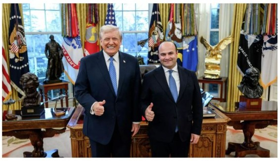 Посол Армении в США встретился с Трампом и принял от него подарок для Пашиняна