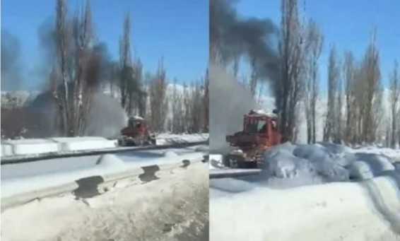 Երևան-Սևան ճանապարհին կատարվում է ճանապարհի եզրերից և կողնակներից ձյան հեռացում