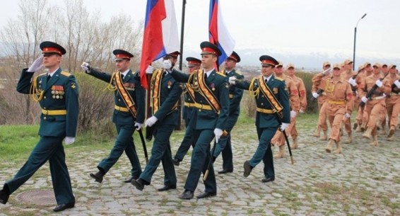 Российские войска готовятся к параду Победы в Армении