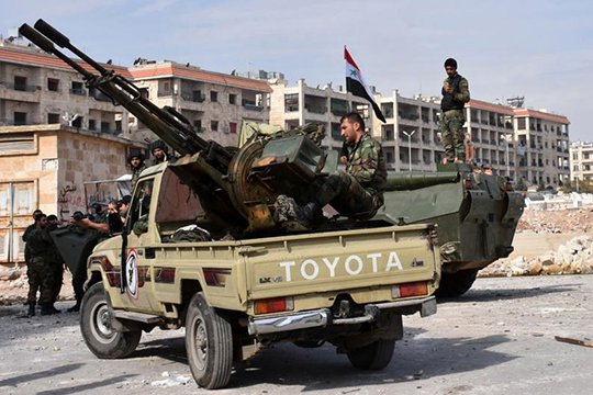 Սիրիական բանակը Հալեպի արևելքում զավթել է ահաբեկիչների կարևորագույն պատվարը