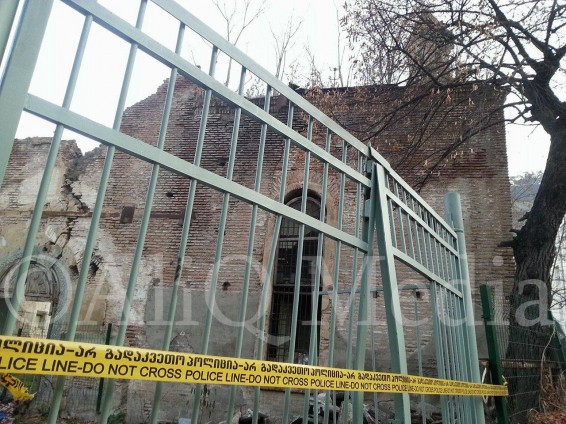 Այրվել է Թբիլիսիի Մուղնեցոց Սուրբ Գևորգ եկեղեցու դուռը