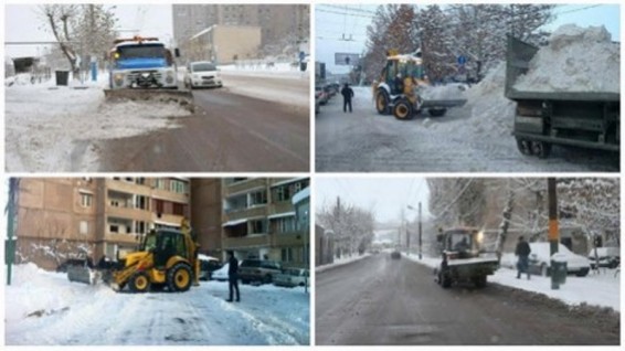Մայրաքաղաքում իրականացվում են ձնամաքրման աշխատանքներ