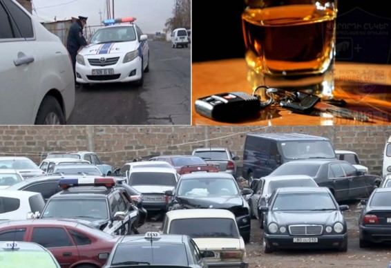 Երևանում 78 ավտոմեքենայից 50-ի  վարորդները եղել են ոչ սթափ