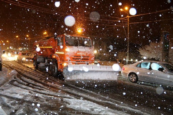 Ձնամաքրման աշխատանքները կշարունակվեն նաև ողջ գիշերվա ընթացքում