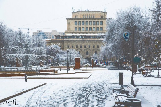 Երևանը ձյան գեղեցկության ներքո