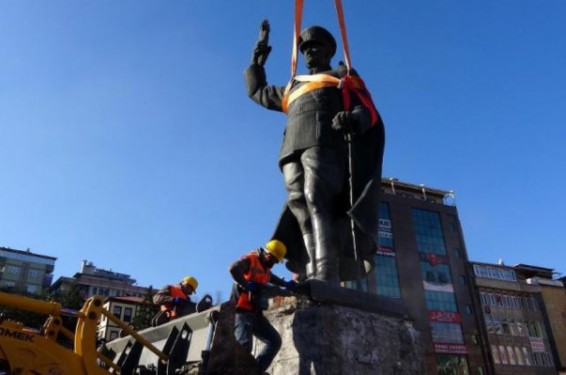 Համշենում ապամոնտաժել են Աթաթուրքի արձանը