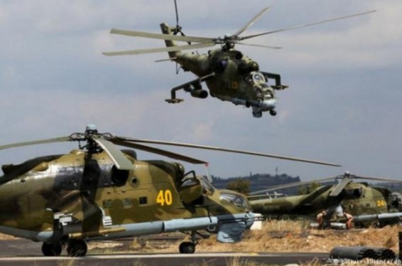 Սիրիայի ՊՆ-ն ցույց է տվել ռուսական ռազմական ուղղաթիռների աշխատանքը