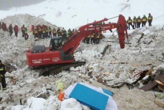 Իտալիայում ձնահյուսի հետևանքով զոհվածների թիվը հասել է 18-ի