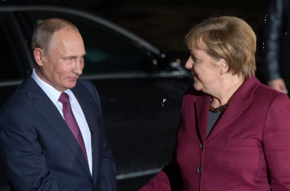 Путин провёл телефонные переговоры с Ангелой Меркель
