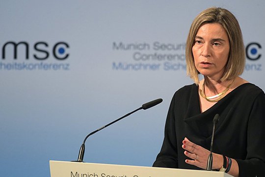 Մոգերինին Մյունխենում կողմ է արտահայտվել ՌԴ-ի հանդեպ պատժամիջոցների պահպանմանը