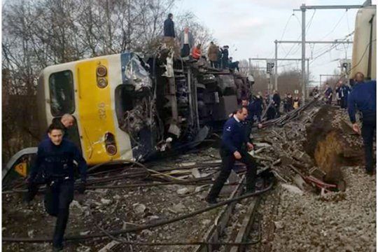 Բելգիայում ուղևորատար գնացքը դուրս է եկել ռելսերից