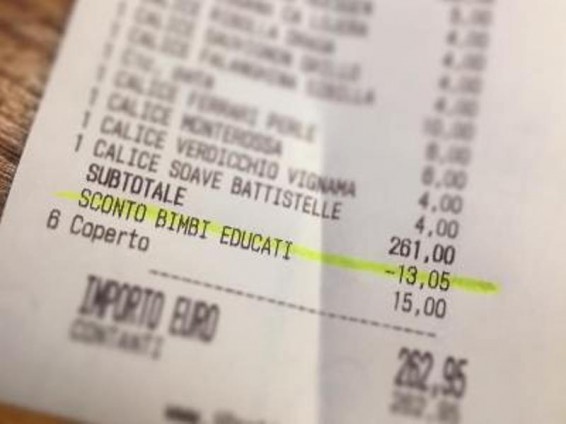 Ռեստորանի տերը հաճախորդներին զեղչ է առաջարկում «դաստիարակված երեխայի» համար