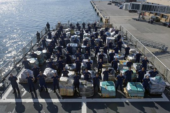 Հարավային Ամերիկայի ափերի մոտ առգրավվել է 1999 թ-ից ի վեր կոկաինի խոշորագույն խմբաքանակը