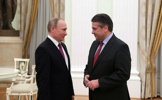 Встреча Путина с главой МИД Германии Зигмаром Габриэлем