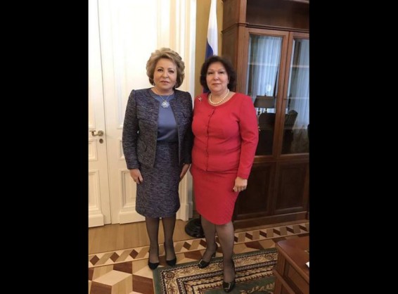 Հերմինե Նաղդալյանը հանդիպել է Վալենտինա Մատվիենկոյի հետ