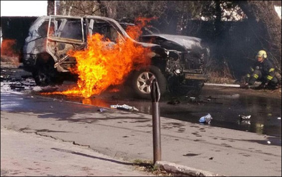 В Мариуполе подорвали автомобиль полковника контрразведки СБУ