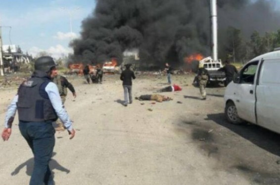 Հրապարակվել է Հալեպը պայթյունից հետո պատկերող տեսանյութը. զոհերի թիվը հասել է 70-ի