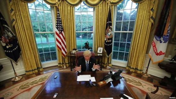 В Белом доме проходит встреча Дональда Трампа с наследным принцем Абу-Даби