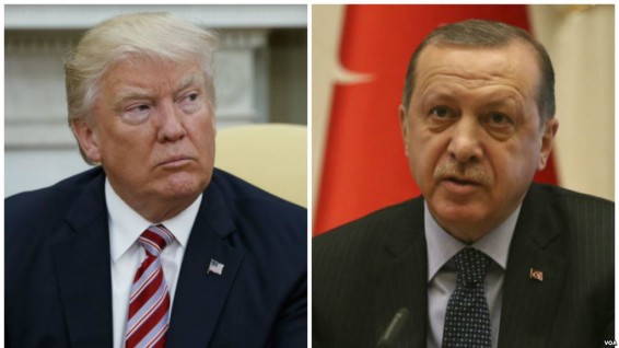 Эрдоган обсудит с Трампом решение США о поставках оружия курдам