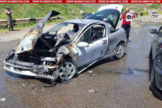 Խոշոր ավտովթար-հրդեհ Լոռու մարզում. կա վիրավոր. shamshyan.com