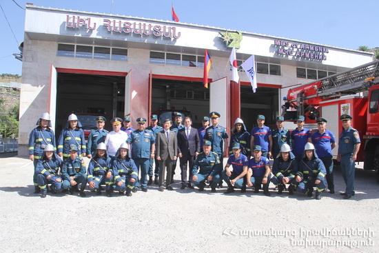 Հայ-ճապոնական համագործակցությունը զինում է հրշեջ-փրկարարական ջոկատները. ԱԻ նախարարն ու JICA-ի նախագահը այցելել են Երևանի ՀՓՋ