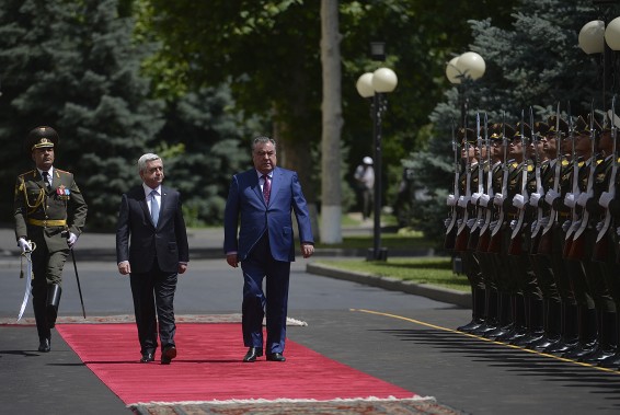 В резиденции Президента прошла церемония прощания с Президентом Таджикистана Эмомали Рахмоном