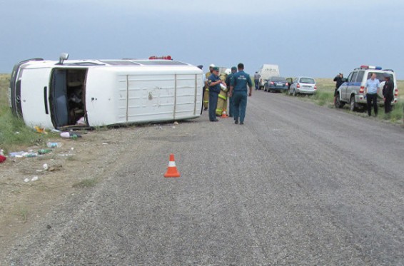 Նիժնի Նովգորոդից Բաքու ուղևորվող միկրոավտոբուսի շրջվելու հետևանքով 11 ադրբեջանցի է վիրավորվել