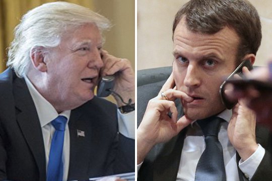 Թրամփը և Մակրոնը հեռախոսով քննարկել են Սիրիայում և Իրաքում իրավիճակի կարգավորման հարցը