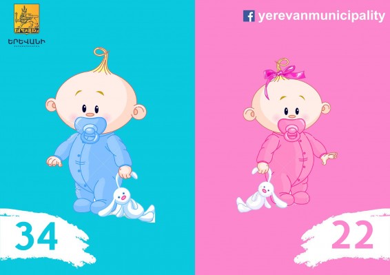 Մայրաքաղաքում ծնվել է 56 երեխա
