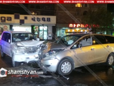 Цепная авария в Ереване: Пострадали три человека