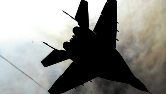 В Подмосковье упал истребитель МиГ-29
