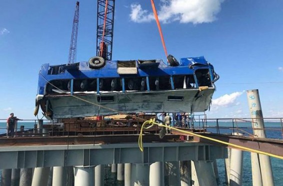 Կուբանում ավտոբուսի ջուրն ընկնելու հետևանքով զոհերի թիվը հասել է 19-ի