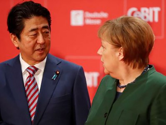 Մերկելն ու Աբեն համաձայնել են Փհենյանի դեմ պատժամիջոցների խստացման անհրաժեշտության հետ